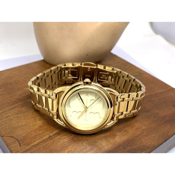 Tory Burch Women\'s Watch TBW7220 Miller Quartz Cream Dial Gold Stainless Steel main image 4